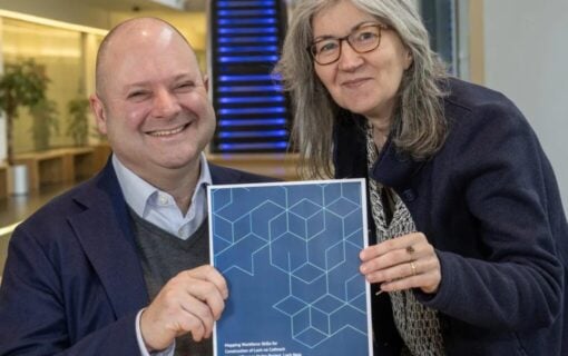 Scott Gilbert, Loch na Cathrach project director, and UHI's Shona Clyne