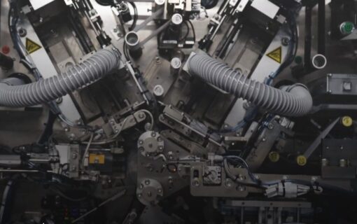 an overhead view of machinery